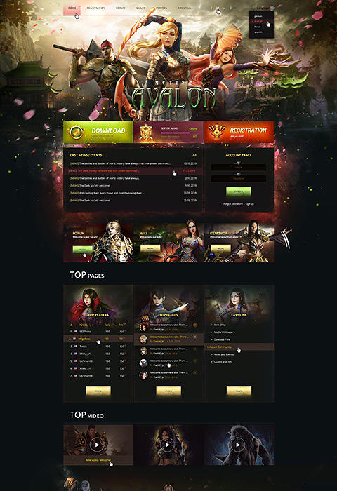 Metin2 Game Website Templates and best Ui-Sets | Templstock.com