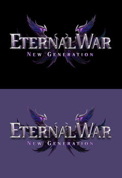 Eternal War редактируемый игровой логотип