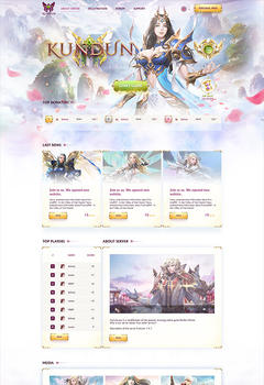Kundun Mu Game Website Template