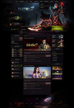 Metin2 Dark Game Website Template