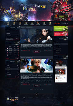 Mu Online Dark Game Website Template