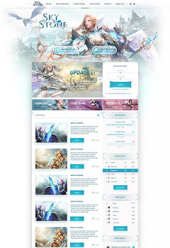 Mu Online SkyStone Game Website Template